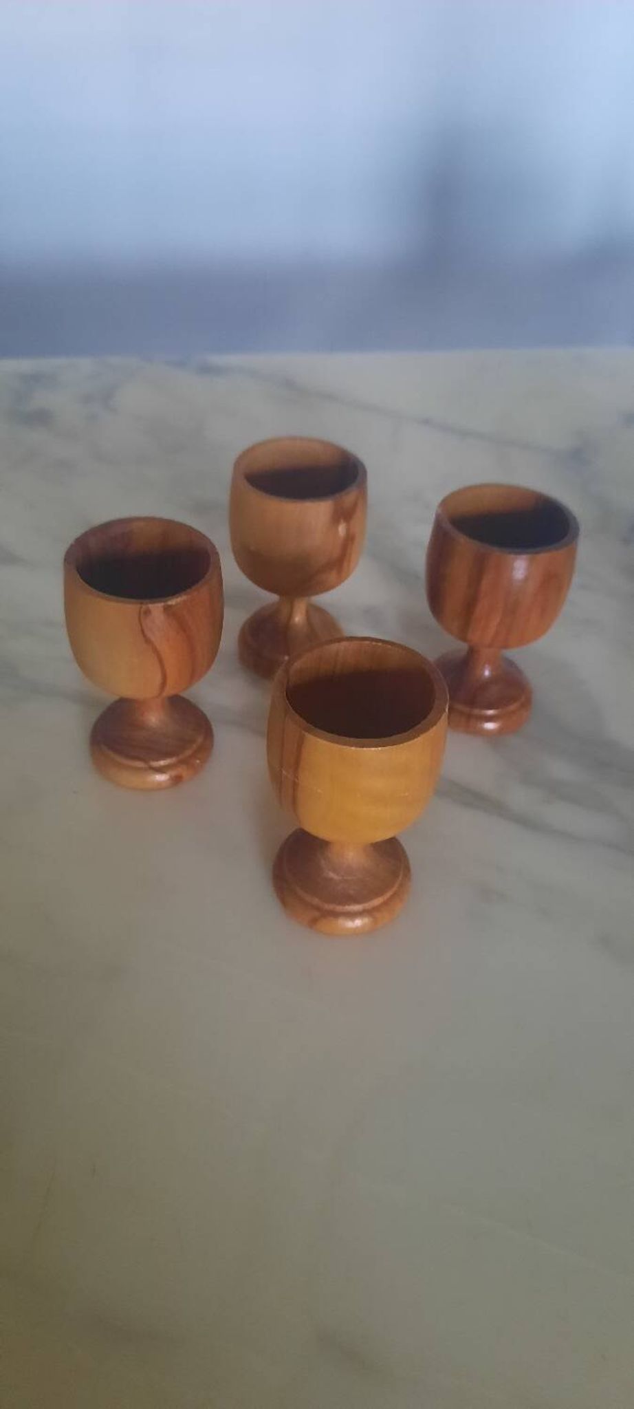 Lot de coquetiers en bois