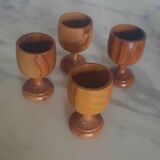 Set of wooden egg cups