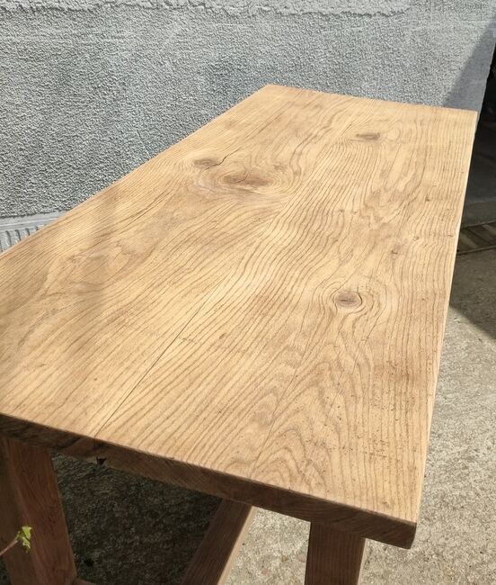 Solid oak farmhouse table