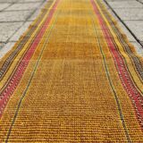 Stunning vintage woven carpet runner