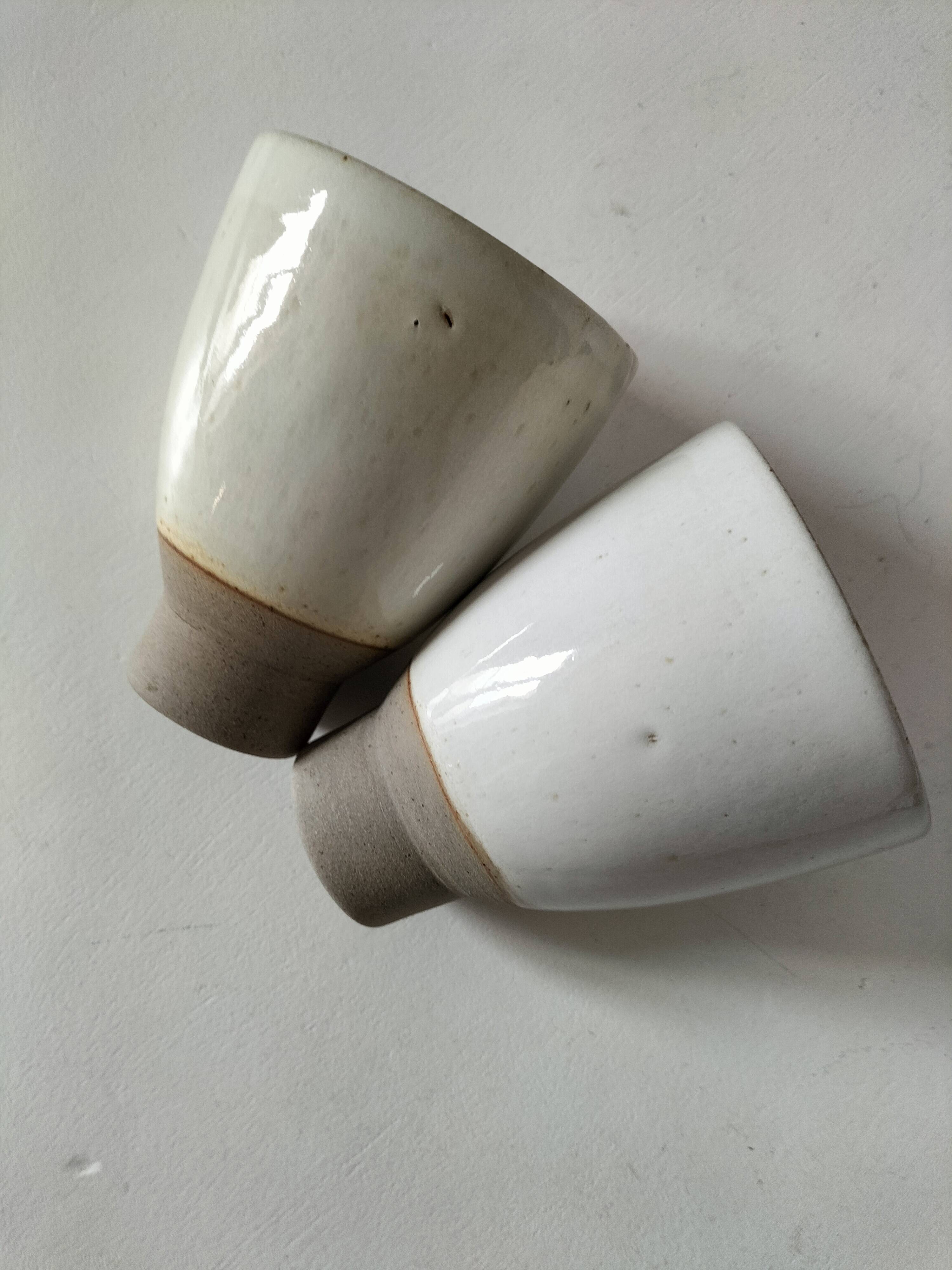 Two goblets on a pedestal Atelier Hurtault Puisaye