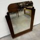 Art Deco mirror in carved oak – 1930s – 102 x 78 cm