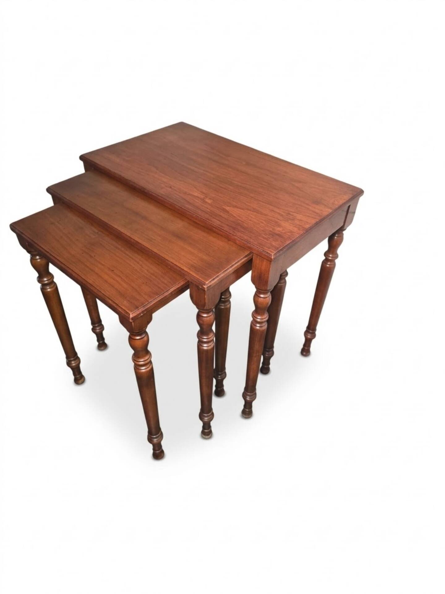Nest of tables in cherry wood