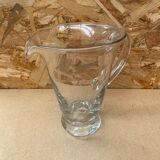 Antique Vintage Clear Blown Glass Pitcher