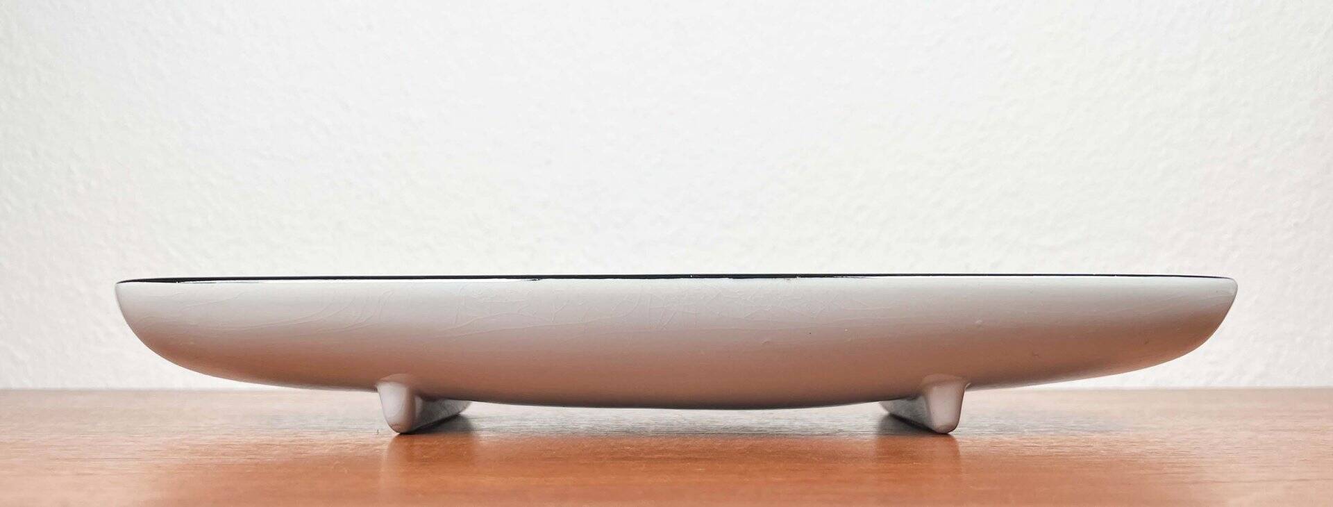 Mid-Century Modern Danish Porcelain Tenera Bowl with Bird Design by Kari Christensen for Aluminia Royal Copenhagen, 1960s