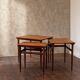 Nesting tables in walnut, heritage, united states, 1958
