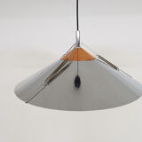 Silver and copper colored pendant light, 1970's