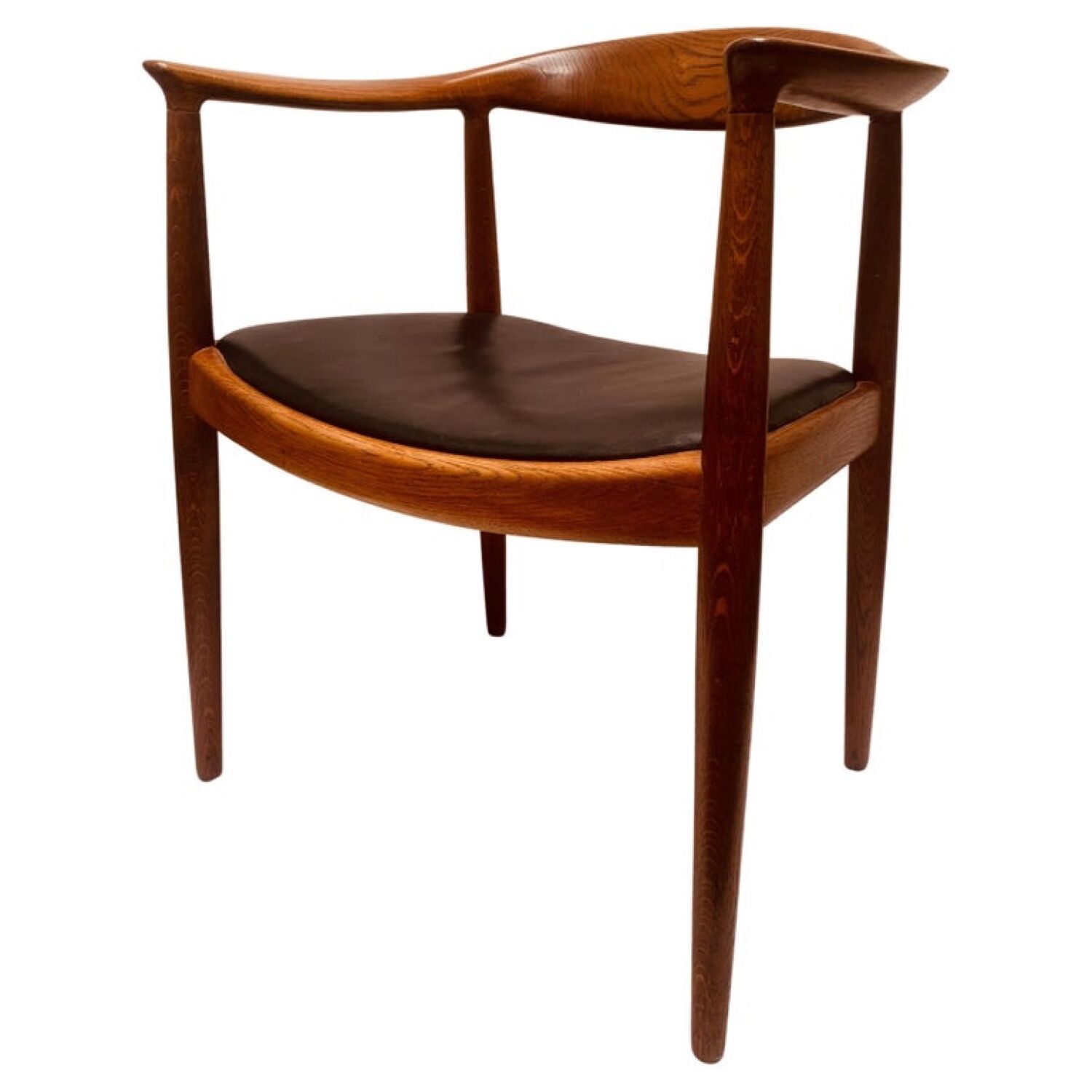 1950s Danish Hans Wegner Oak Model 503 Armchair