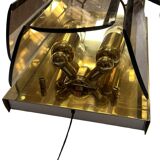 Wall lamp sconce in Hollywood Regency style, Sölken Leuchten, Germany, 1980