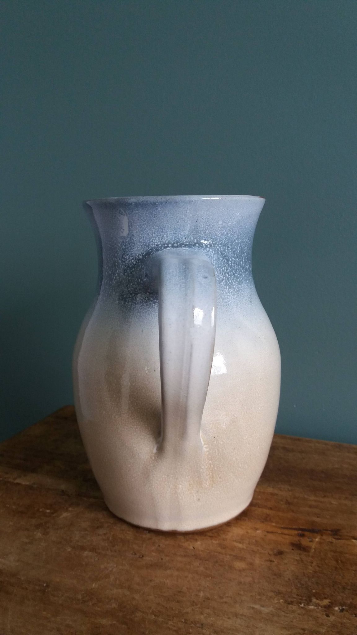 Jug signed by Atch, Chantal and Thierry Robert, Grès du Loir