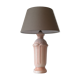 Pink ceramic lamp patinated way