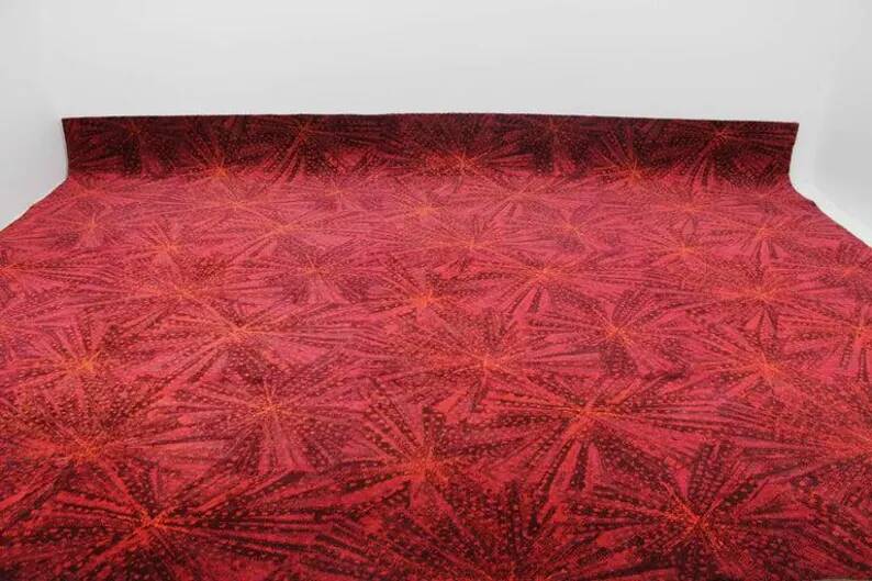 Stunning Huge Geometric Carpet by A. Ambrossová, 1967