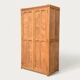 Parisian paneled cabinet in raw wood, 1940