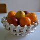 Corbeille ou coupe à fruits céramique tressée de Malicorne Emile Tessier