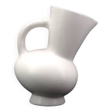 White ceramic pitcher by André Baud, Vallauris 1960s