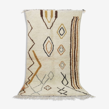 Tapis Marocain berbère 230 x 132 cm tapis Azilal en laine