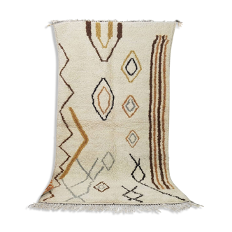 Tapis Marocain berbère 230 x 132 cm tapis Azilal en laine