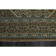 1970s Vintage Persian Handmade Wool Cotton Brown Area Rug 292x392