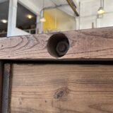 XL central island workbench oak