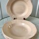 Set of 5 hollow plates Digoin Sarreguemines model France powder pink