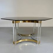 Ancienne table à manger design italien d'Alessandro Albrizzi années 70