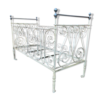 Wrought iron cot