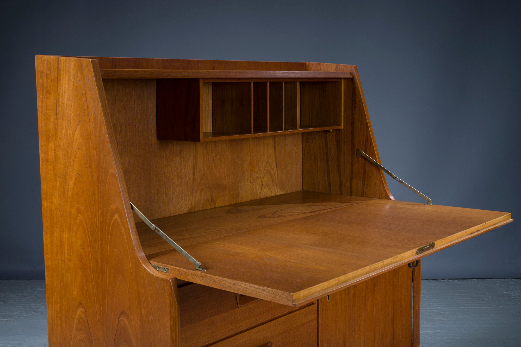 Mid-Century Danish Bureau Teak Secretary, 1960s