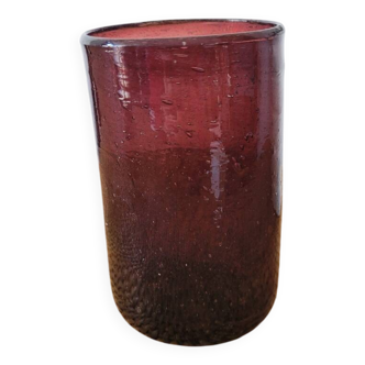 Biot purple glass tumbler