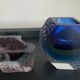 Duo Murano vase and ashtray by Alessandro Mandruzzato 60s