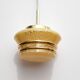 Yellow and gold clichy glass pendant light