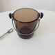 Vintage 1970s ice bucket and tongs.