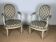 Pair of medallion chairs Louis XVI