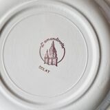Set of 8 mismatched deep plates L'Amandinoise