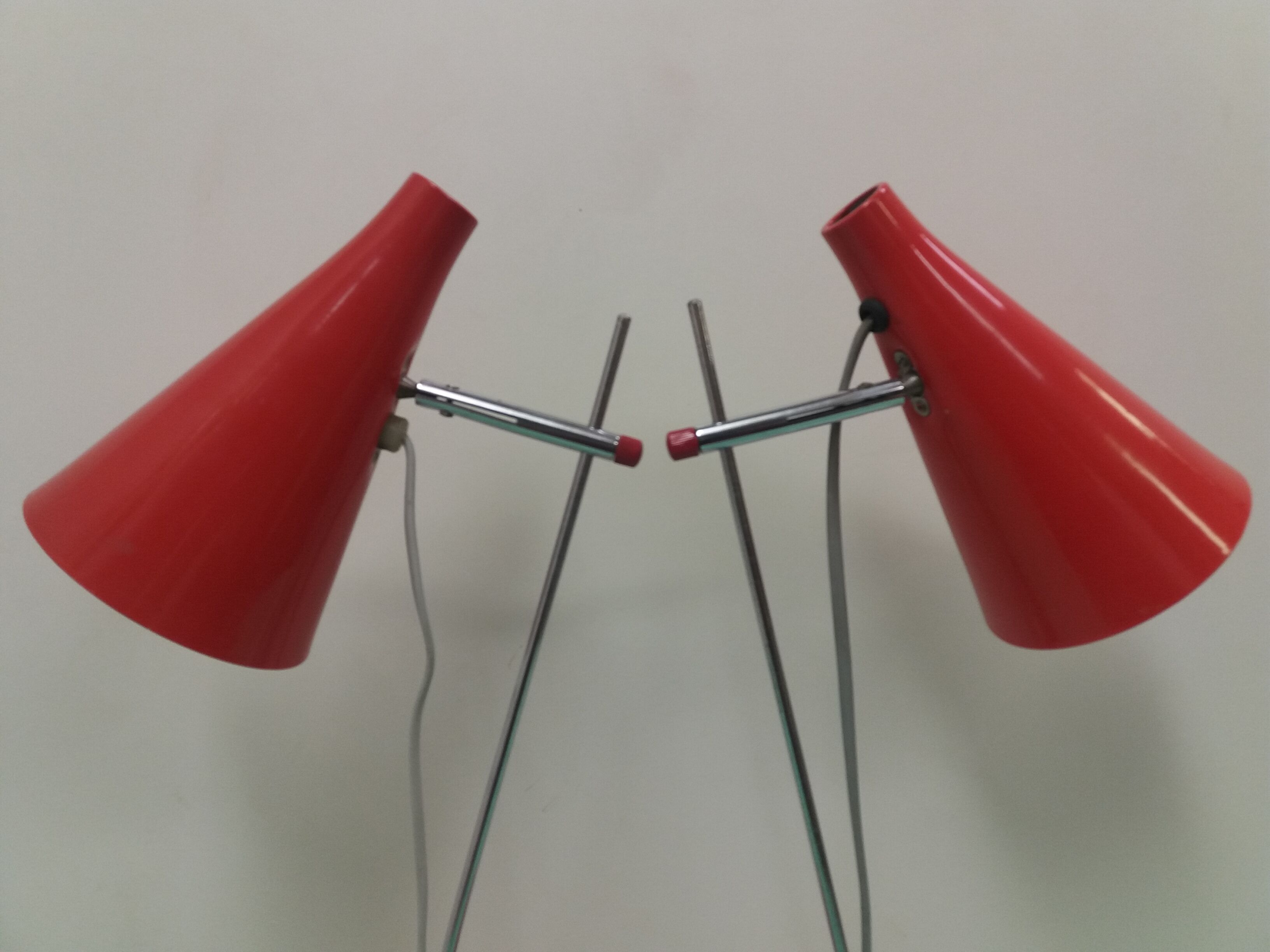 Lampes de table du milieu du siècle par Josef Hůrka pour Napako 1960