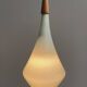 Holmegaard grey glass hanging lamp 1960s