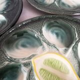 6 oyster plates Saint Clement 4589