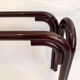 Vintage black/red wood console