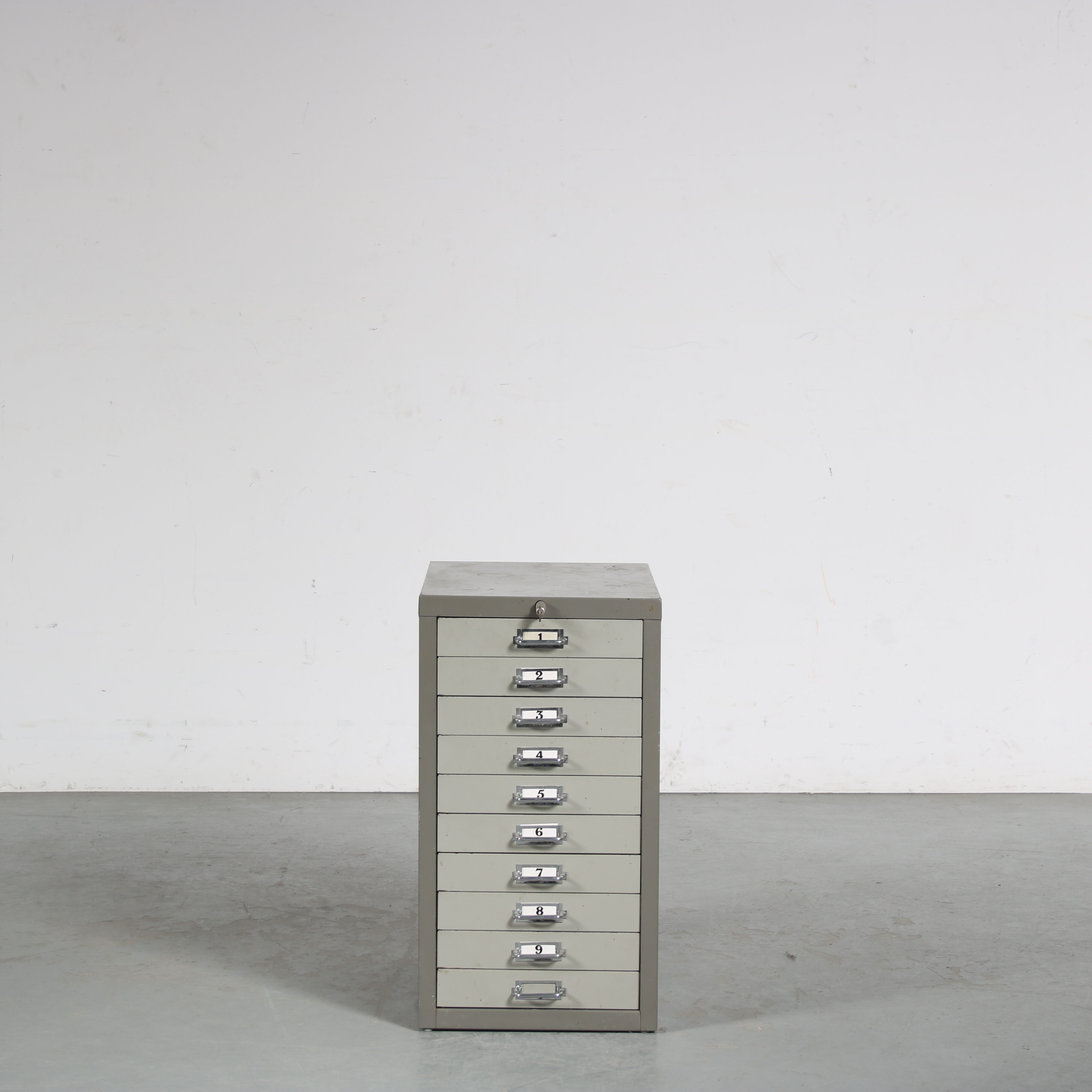 1960s Industrial drawer cabinet from the Netherlands