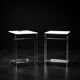 Vintage Mid-Century Italian Modern White Coffee Tables Carlotta