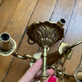 Gilded bronze chandelier