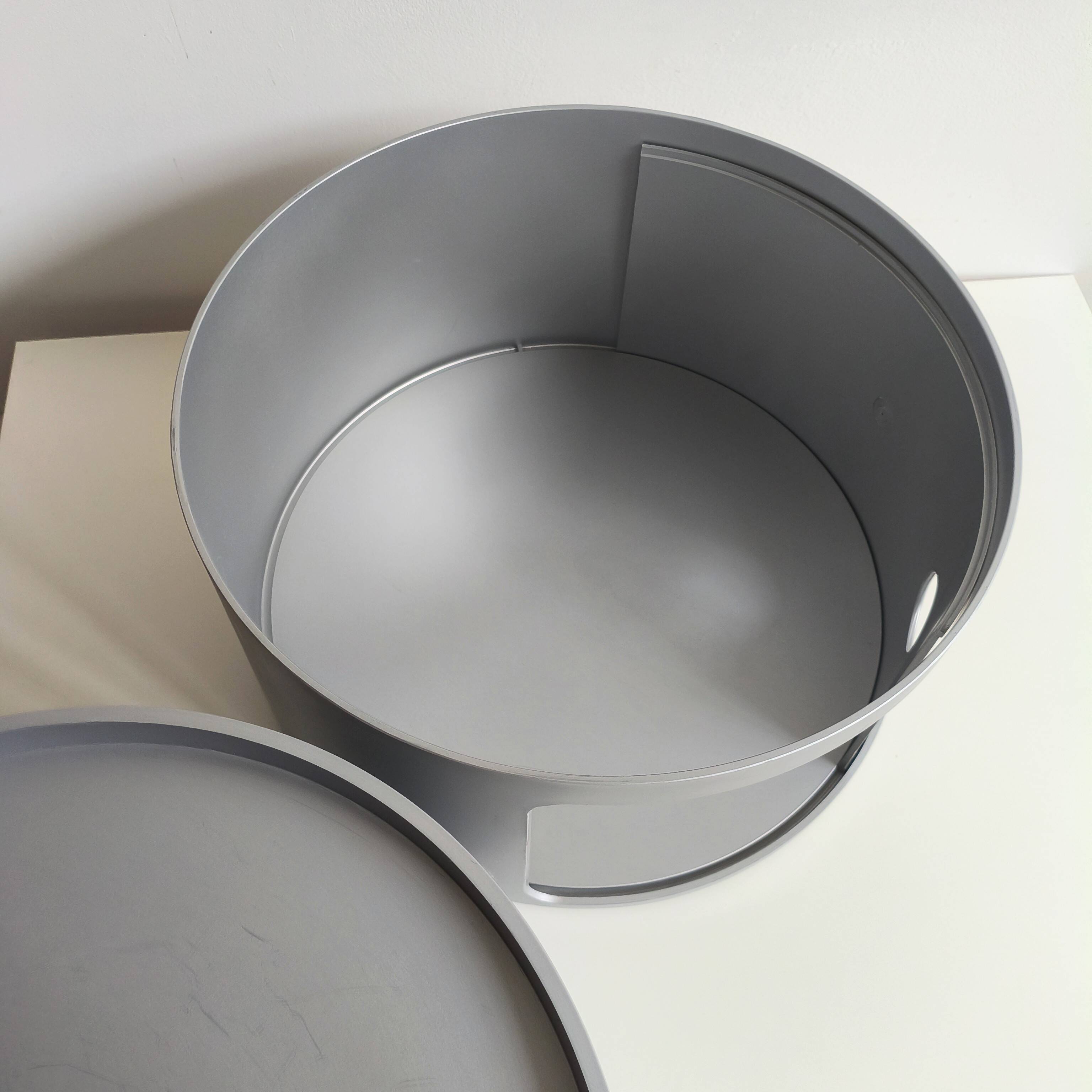 Modular components Kartell silver, A. Castelli