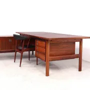 Bureau exécutif vintage avec buffet, Arne Vodder pour Sibast, années 1960