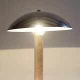 Silver Art Deco Table Lamp - 1930s Czechia