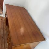 Large oak desk with double pedestal - 1950