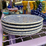 5 speckled plates