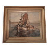 Painting signed Van Den Bussche