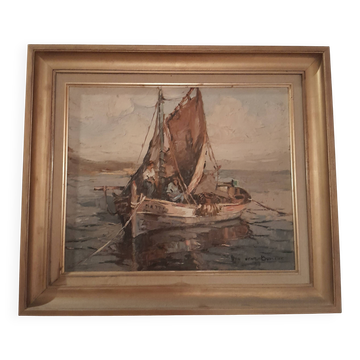 Painting signed Van Den Bussche