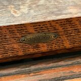 Secret desk "ro l-top", in solid oak, 1910-1920
