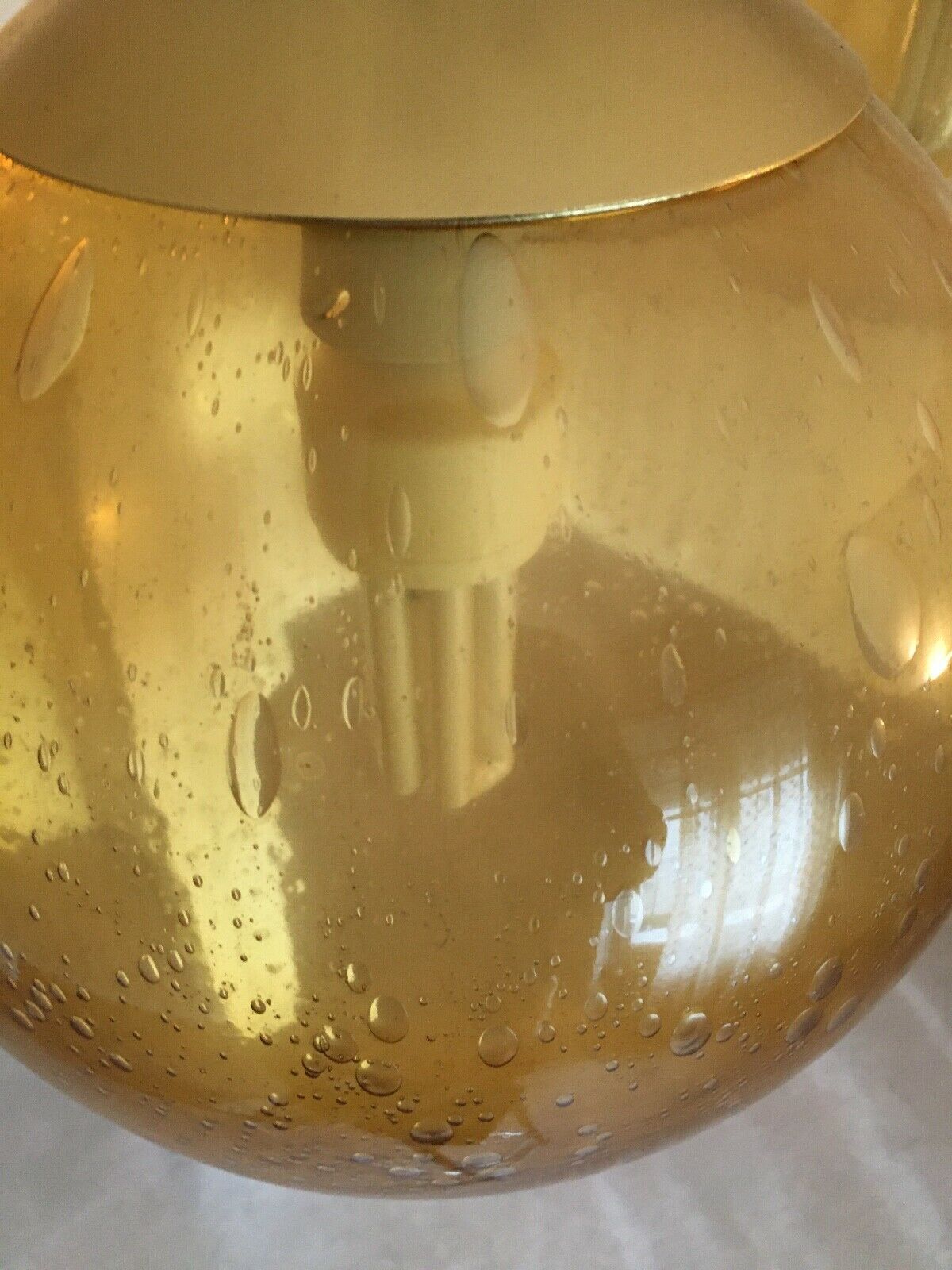 Suspension light ball vintage from Biot glassware