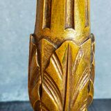 Lamp foot turned carved antique patina